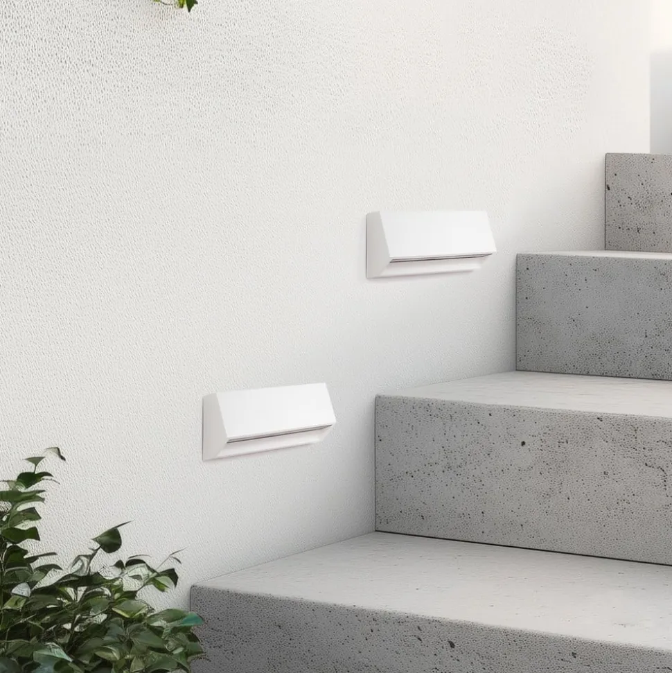 Lindby udendørs LED-væglampe Appeso, længde 22 cm, sæt med 2 stk