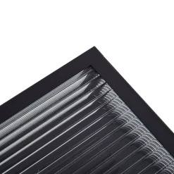 Lindby udendørs loftlampe Bolgar, sort, metal, glas