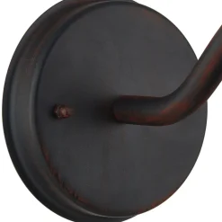 Lindby udendørs væglampe Filip, rustbrun, 30 cm, E27, IP44