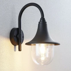 Lindby udendørs væglampe Nalevi, 41 cm, saltvandsresistent, E27, IP44