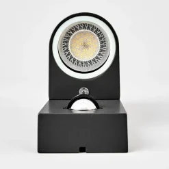 Lindby udendørs væglampe Palina, sensor, IP44, antracit
