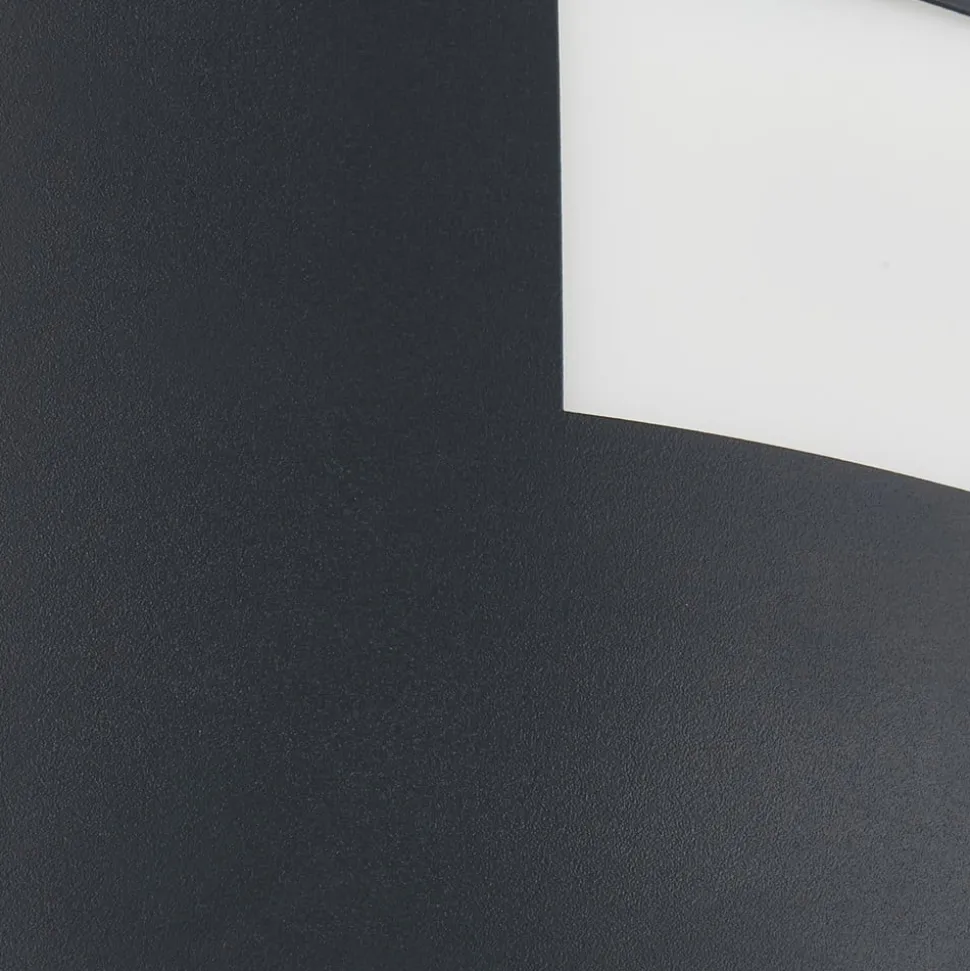 Lindby udendørs væglampe Vimal, sensor, E27, 26 cm, aluminium