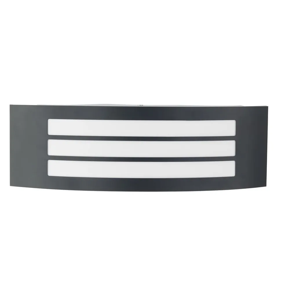 Lindby udendørs væglampe Vimal, E27, 32 cm, sort, aluminium