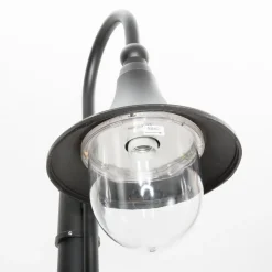 Lindby udendørslampe Daphne, 220 cm, sort, E27, IP44