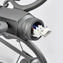 Lindby udendørslampe Edana, 212 cm, 3 lyskilder, antracit, E27, IP44