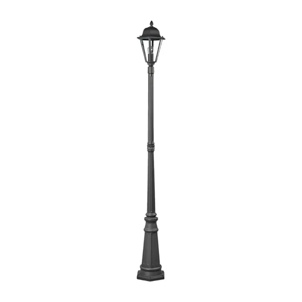 Lindby udendørslampe Edana, 211 cm, antracit, E27, IP44