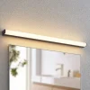 Lindby Ulisan LED-væglampe til bad, rund, 88,8 cm
