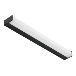 Lindby Ulisan LED-væglampe til bad, kantet 58,8 cm