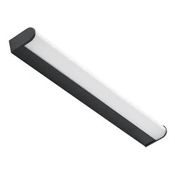 Lindby Ulisan LED-væglampe til bad, rund, 58,8 cm