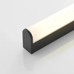 Lindby Ulisan LED-væglampe til bad, rund, 58,8 cm