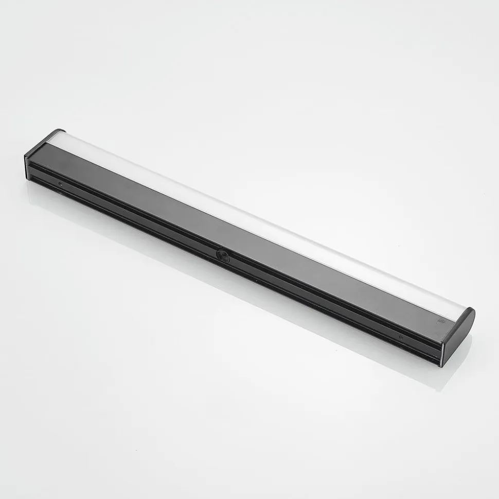 Lindby Ulisan LED-væglampe til bad, rund, 58,8 cm