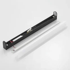 Lindby Ulisan LED-væglampe til bad, rund, 58,8 cm