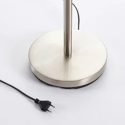 Lindby uplight Jost, 180 cm, nikkelfarvet, læselampe