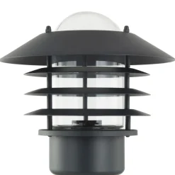 Lindby vejlampe Belmiro, jern, 100 cm høj, E27, sort