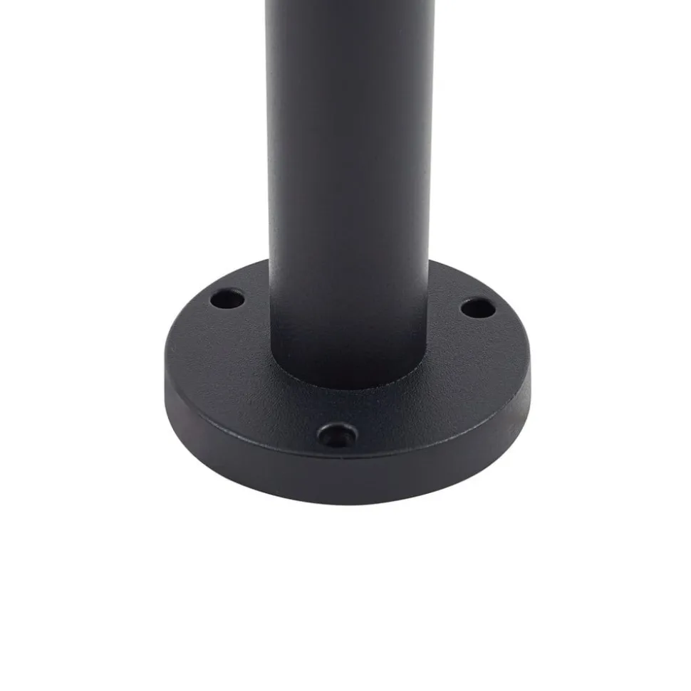 Lindby vejlampe Bolgar, sort, metal, glas, 15 cm