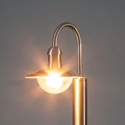 Lindby vejlampe Damion, 140 cm, stål, E27, IP44