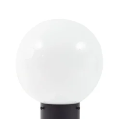 Lindby vejlampe Dangan, hvid, 90 cm, glas, sensor