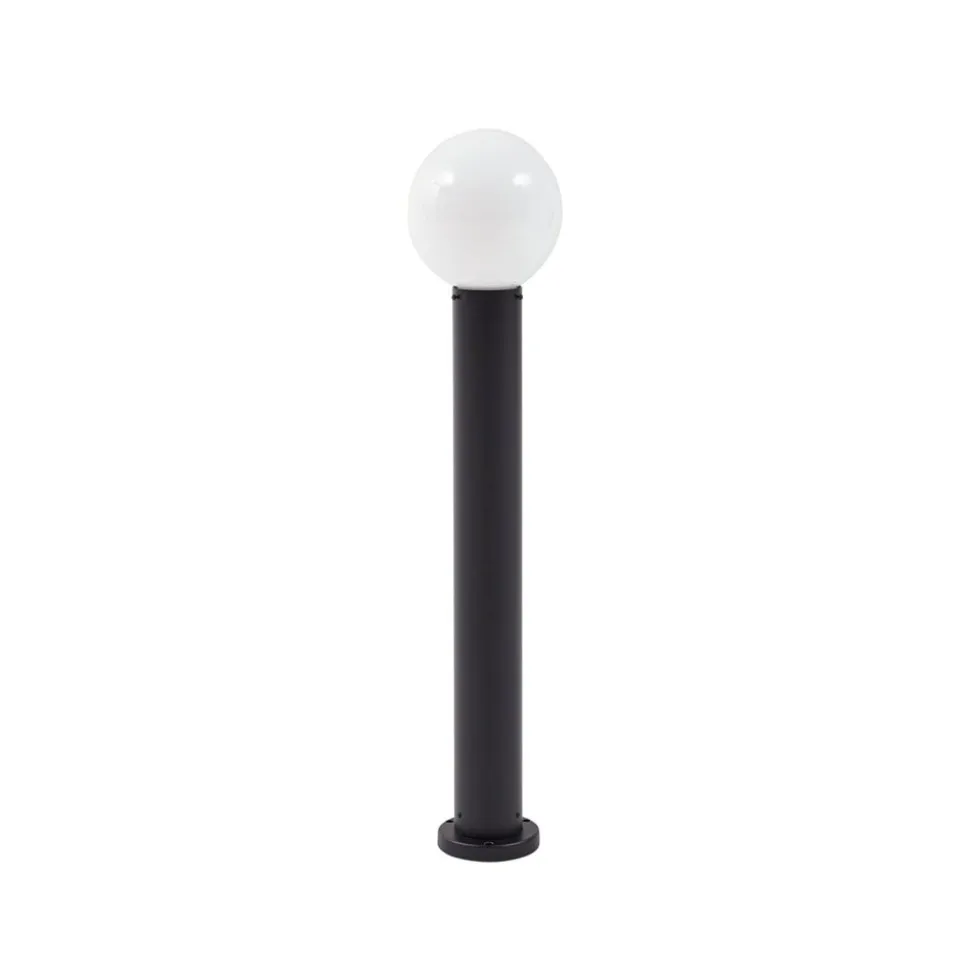 Lindby vejlampe Dangan, hvid, højde 90 cm, glas, metal