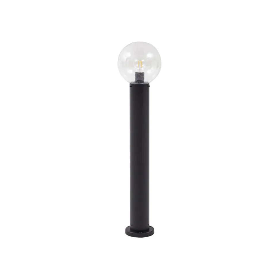 Lindby vejlampe Dangan, klar, højde 90 cm, glas, metal