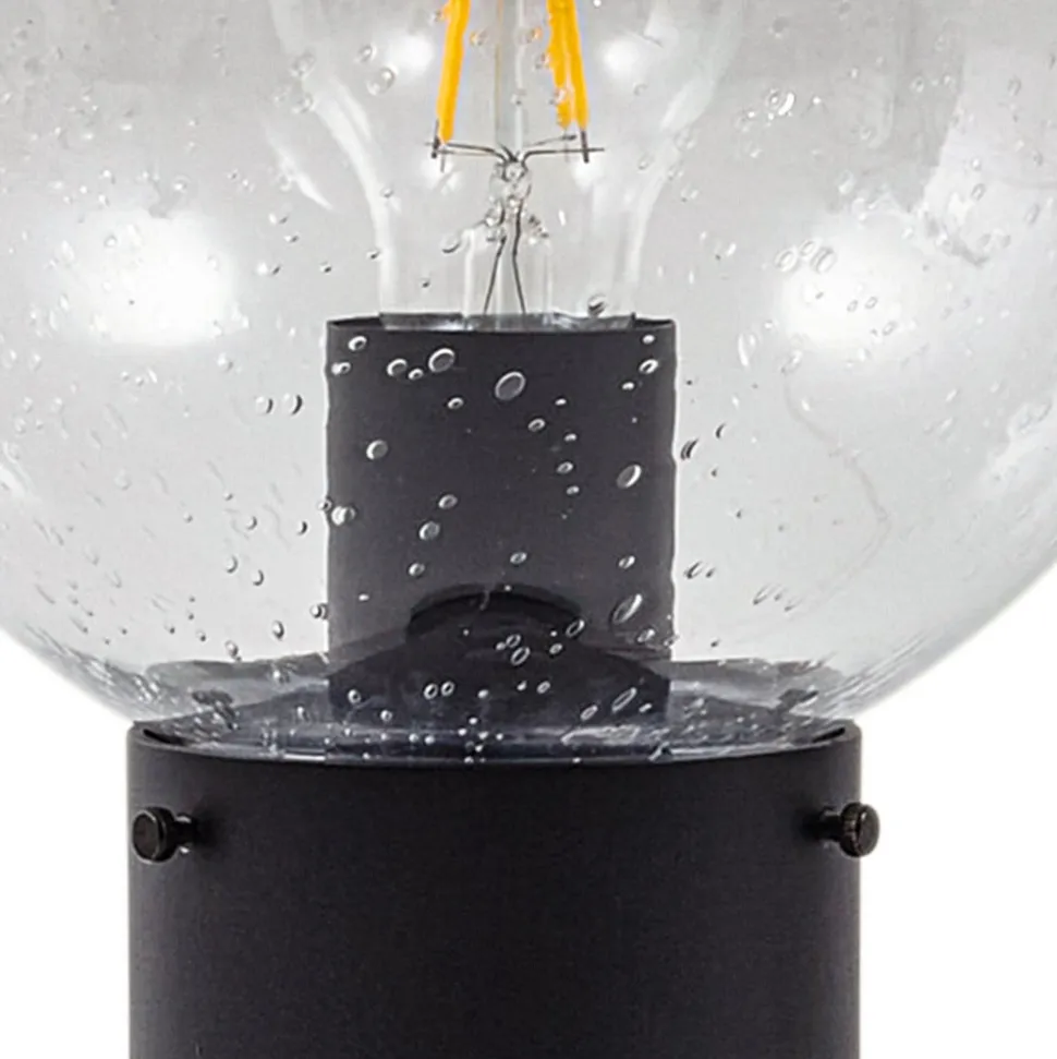 Lindby vejlampe Dangan, klar, 90 cm, glas, sensor