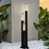 Lindby vejlampe Gavros, trykstøbt aluminium, 3 lyskilder