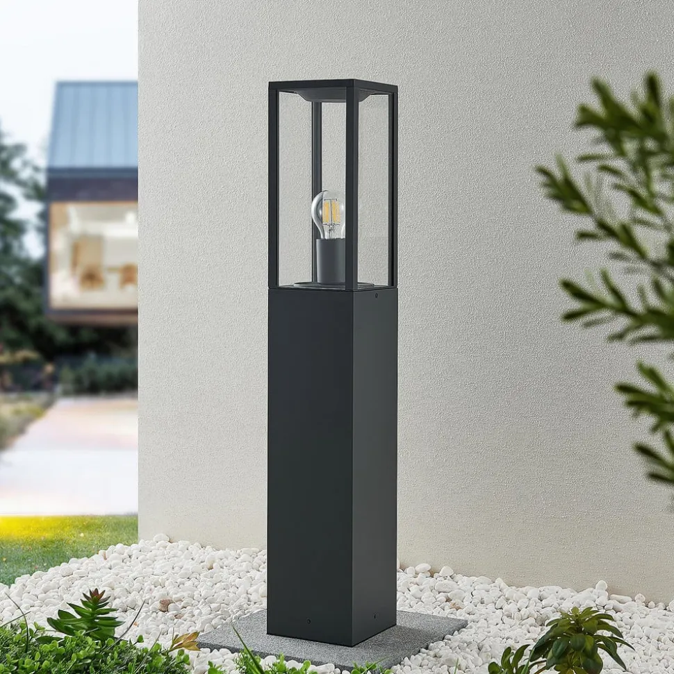 Lindby vejlampe, højde 80 cm, antracit metal