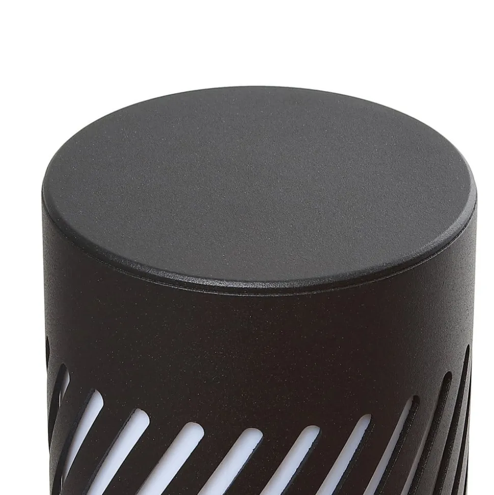 Lindby vejlampe Lurinda, sort, aluminium, Ø 10,5 cm