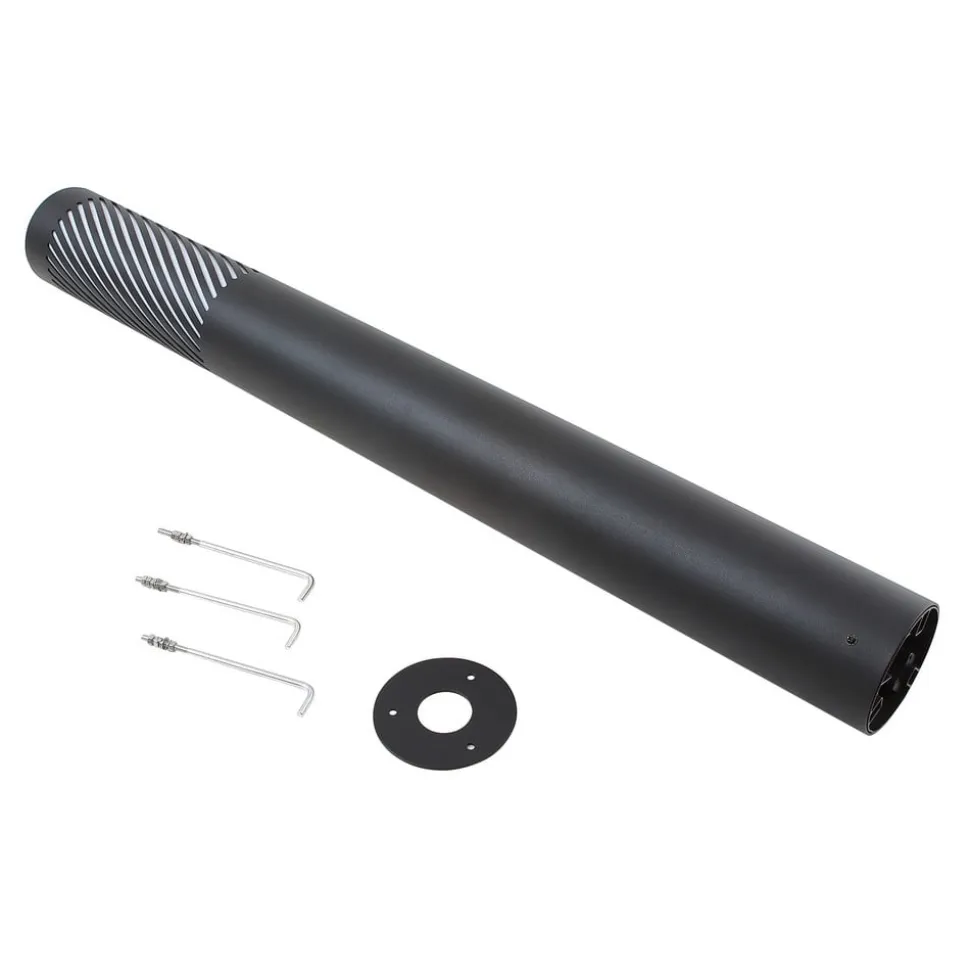 Lindby vejlampe Lurinda, sort, aluminium, Ø 10,5 cm