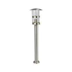 Lindby vejlampe Noemi, grå, stål, 80 cm, IP44
