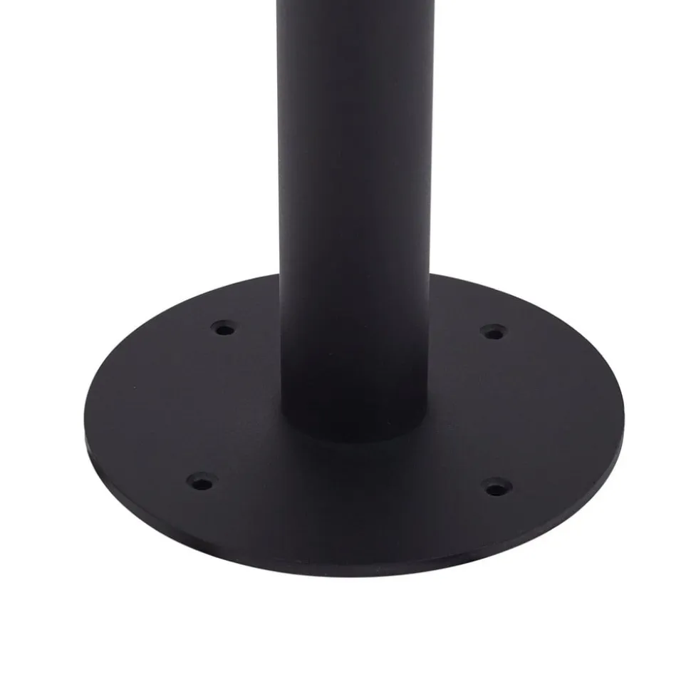 Lindby vejlampe Zayn, sort, glas, højde 109 cm, IP65