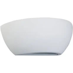 Lindby væglampe Felia, hvid, gips, 24 cm, E14