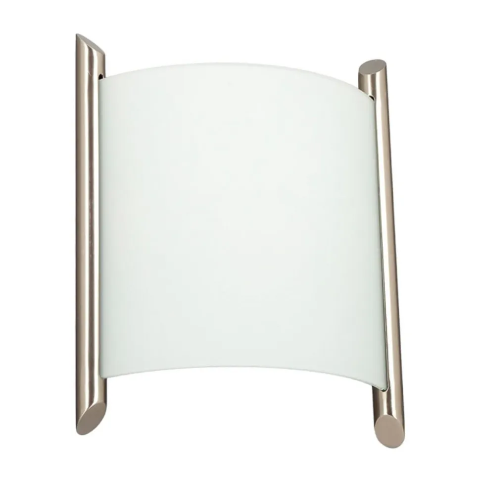 Lindby væglampe Filippa, 20 cm, nikkel, glas, E27