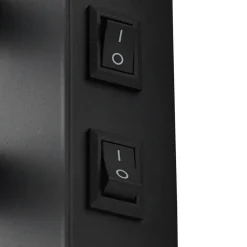 Lindby væglampe Florens, sort, LED-læselampe, 23,5 cm