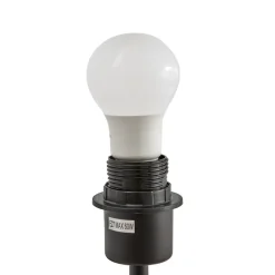 Lindby væglampe Haldorin, grå/sort, tekstil, 58 cm
