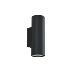 Lindby væglampe Joffrey, 18 cm, sort, op/ned, GU10