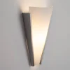 Lindby væglampe Magnus, hvid, glas, højde 31 cm, E14