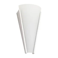 Lindby væglampe Magnus, hvid, glas, højde 31 cm, E14