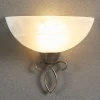 Lindby væglampe Mohija, 25 cm, sort/guld, glas, E27