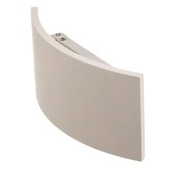 Lindby væglampe Naike, hvid, gips, højde 15 cm