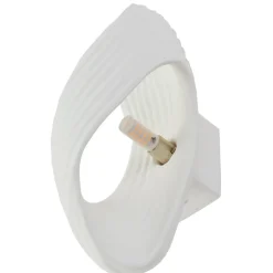Lindby væglampe Ornela, hvid, gips, højde 29,5 cm