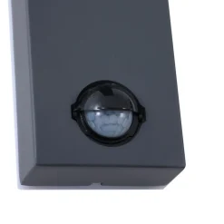 Lindby væglampe Othil, sensor, antracit, metal, IP44