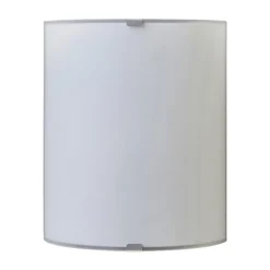 Lindby væglampe Phil, hvid, glas, højde 21 cm