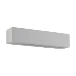 Lindby væglampe Tjada, 35 cm, hvid, gips, G9, kan males