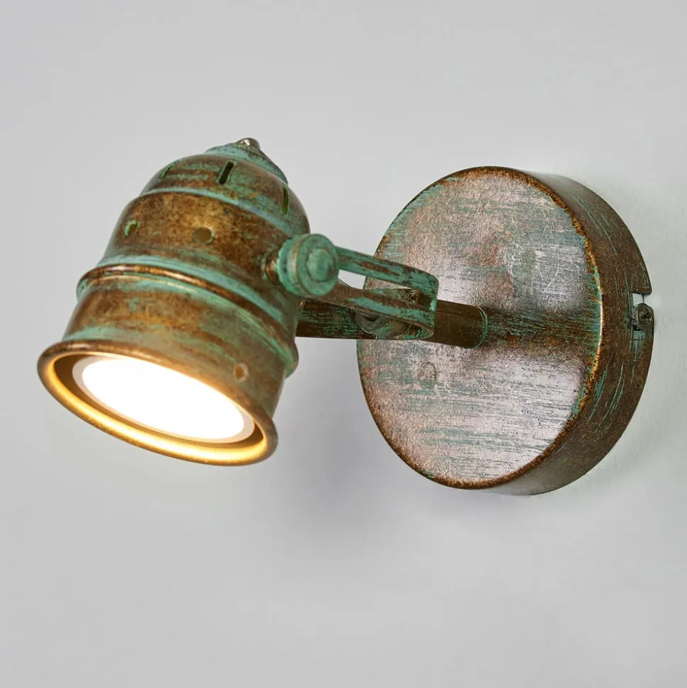 Lindby vægspot Leonor, grøn, metal, 1 lyskilde, 9,5 cm
