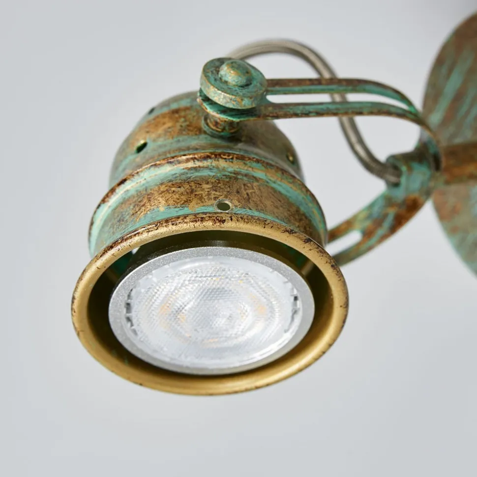 Lindby vægspot Leonor, grøn, metal, 1 lyskilde, 9,5 cm