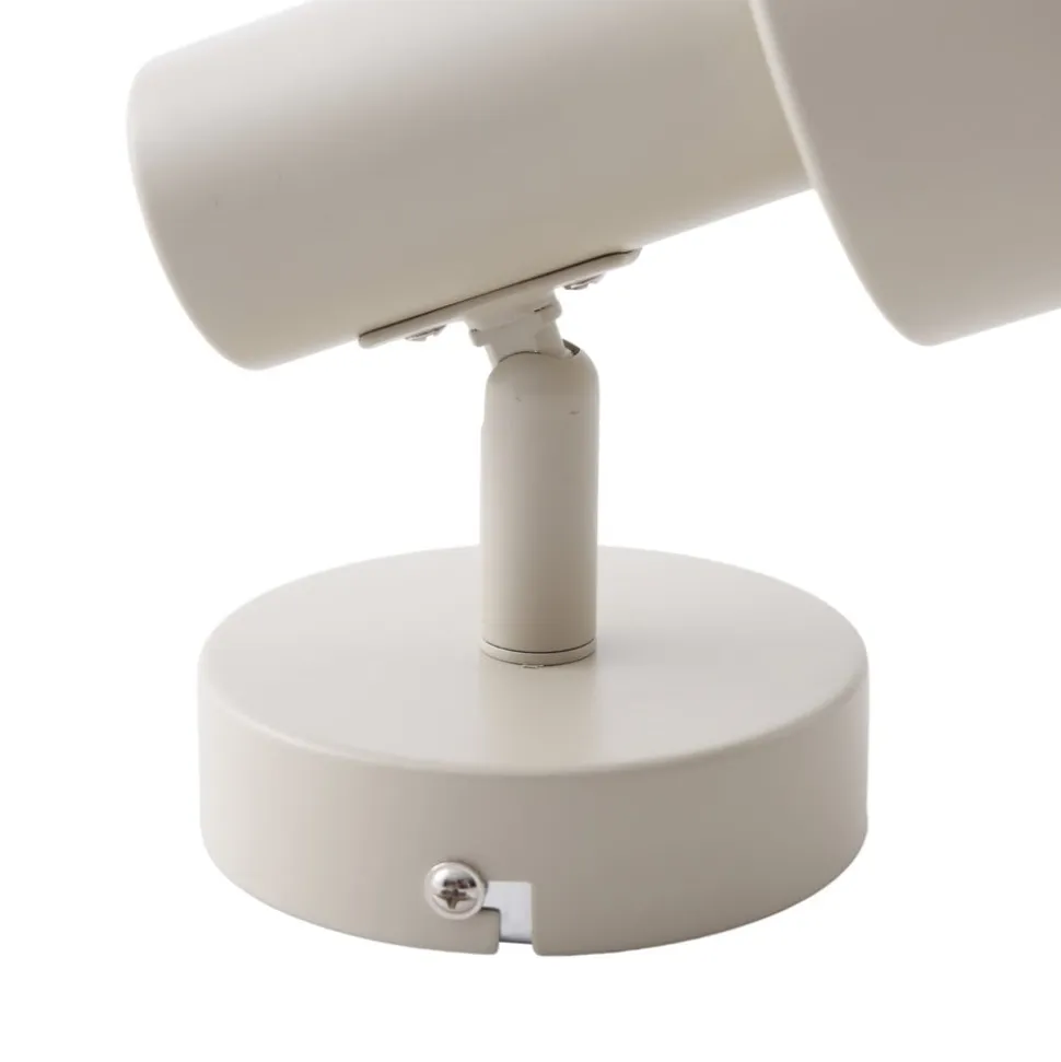 Lindby vægspot Ovelia, beige, metal, E27