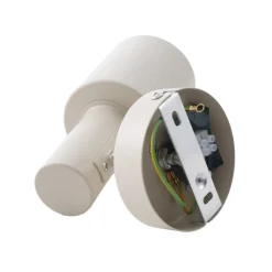 Lindby vægspot Ovelia, beige, metal, E27
