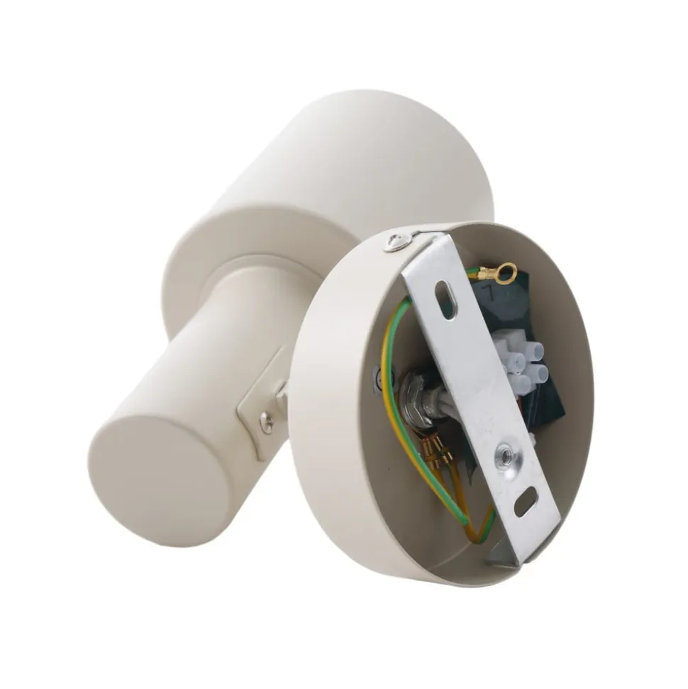 Lindby vægspot Ovelia, beige, metal, E27
