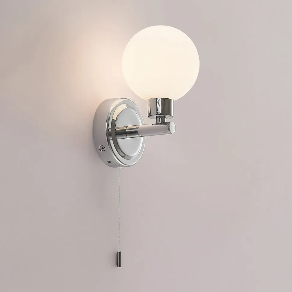 Lindby Zaniba væglampe, krom