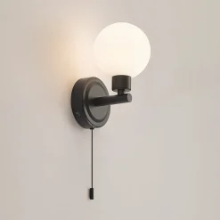 Lindby Zaniba væglampe, sort